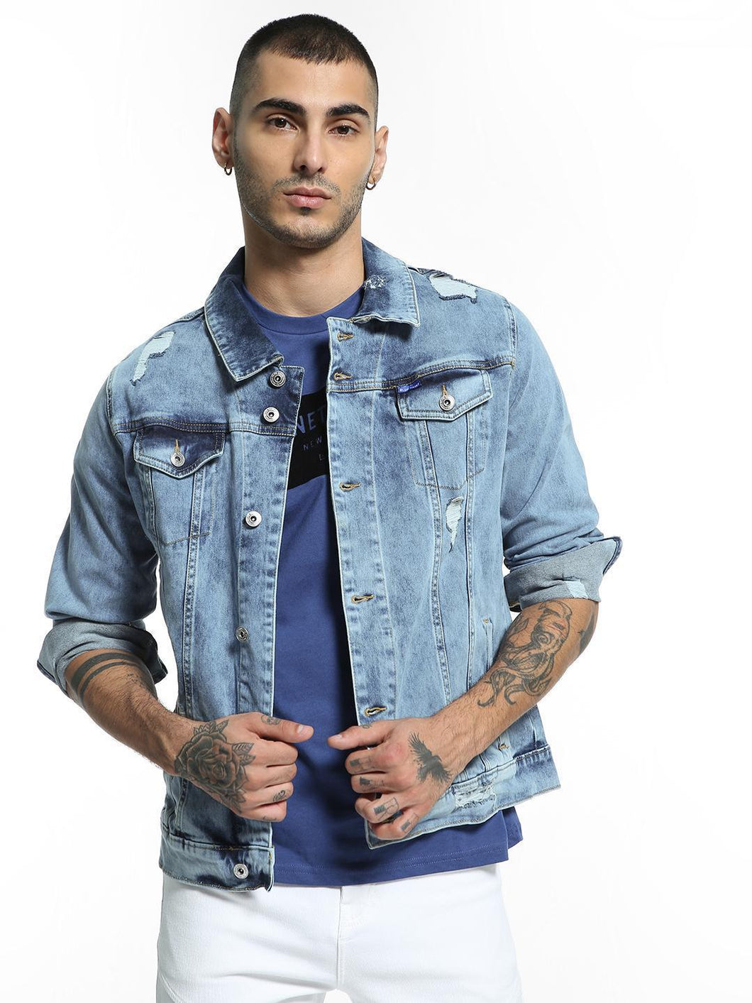 Acid Wash Denim Jacket