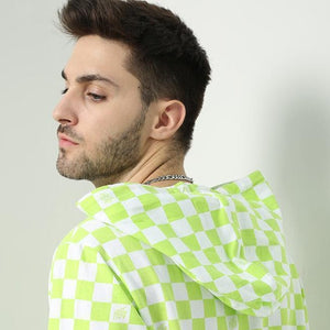 ABG Checkerboard Print Hooded Jacket-updated